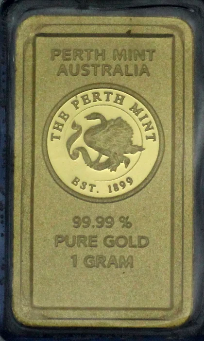 1g Goldbarren Perth Mint