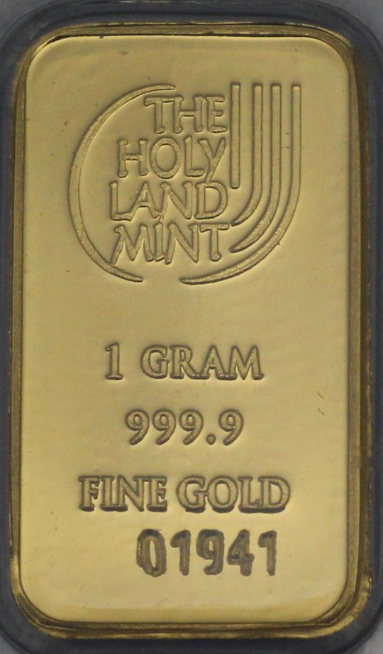 1g Gold The Holy Land Mint
