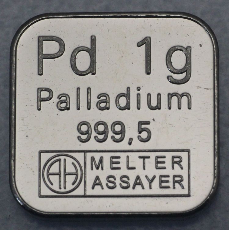 1g Palladiumbarren Argor