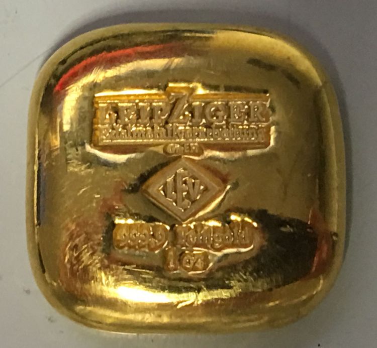 1oz Gussbarren Gold LEV