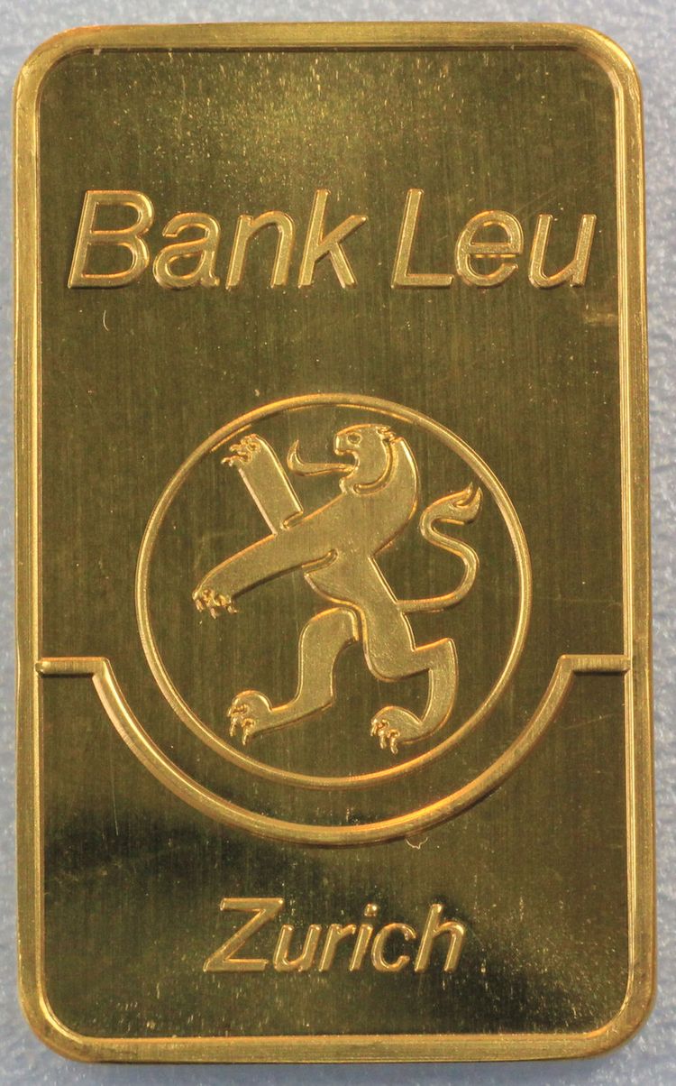 10g Goldbarren, Bank Leu