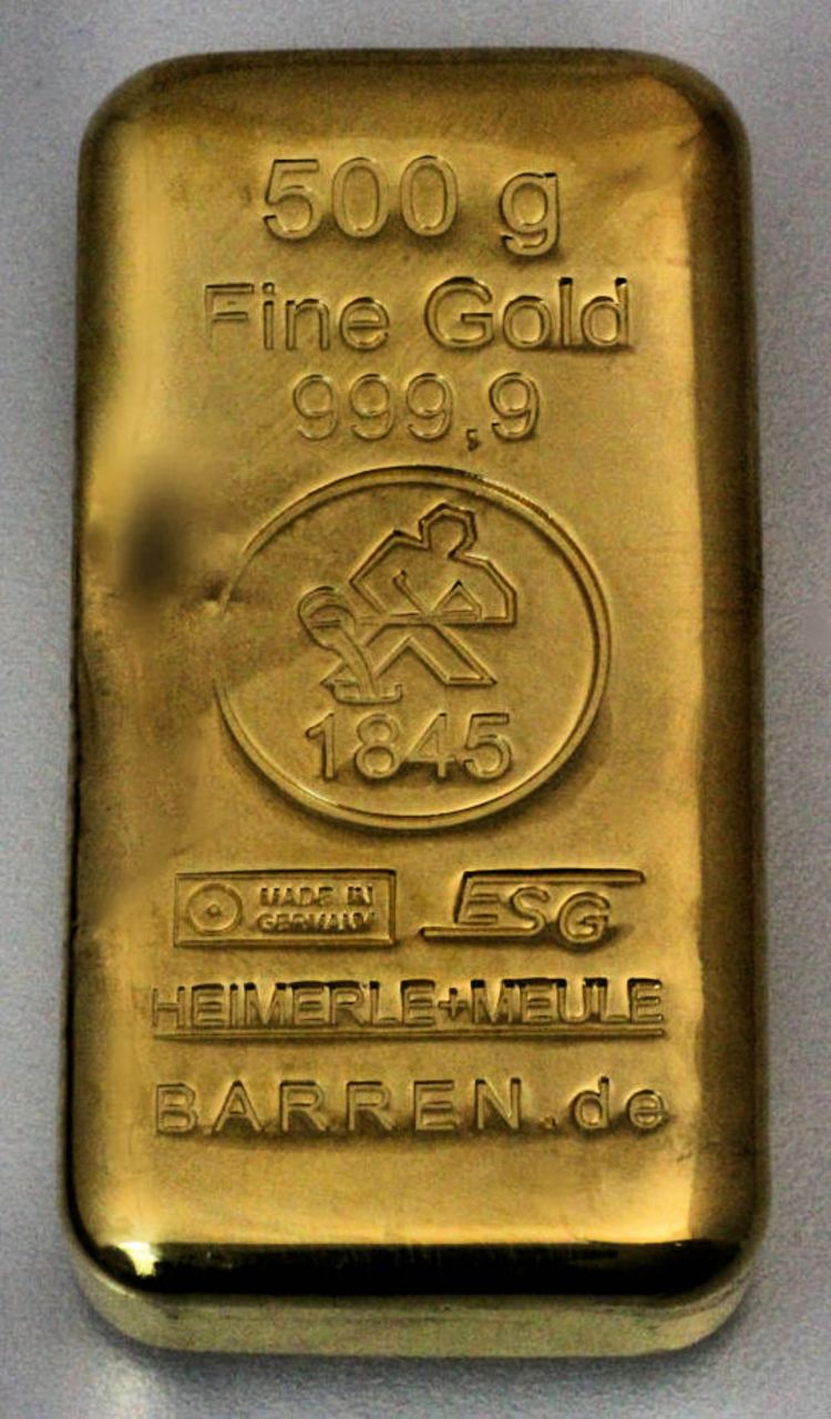 500g Goldbarren 500g Goldbarren