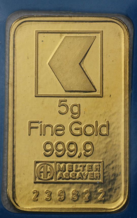 5g Goldbarren Kantonalbank
