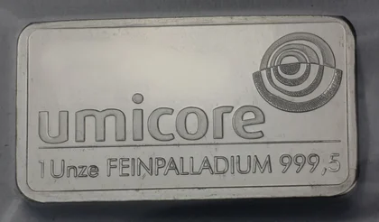 1oz Palladiumbarren Umicore