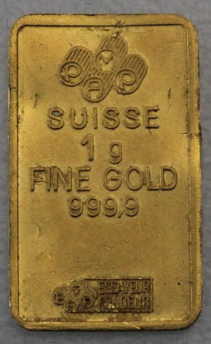 1g Goldbarren Pamp