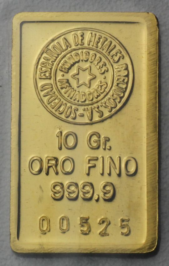 10g Oro Fino Bar Spanien