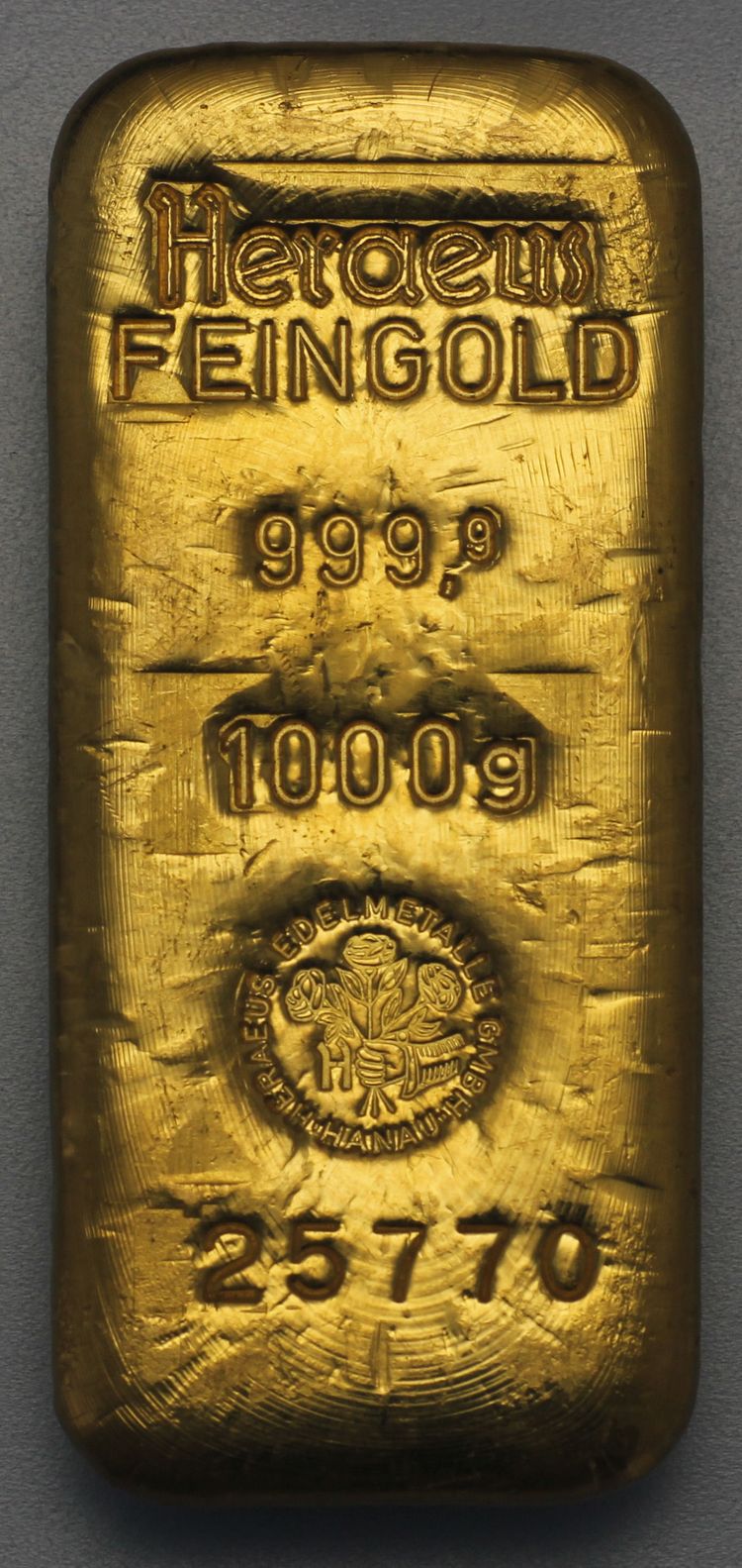 1kg Goldbarren Heraeus 1kg Goldbarren Heraeus