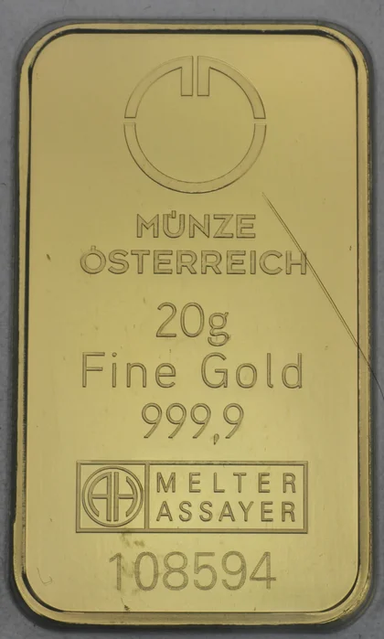 20g Goldbarren Österreich
