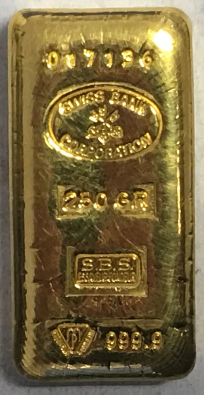 250g Swiss Bank Corporation SBS