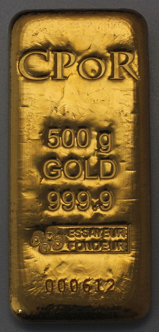 500g Goldbarren CPoR