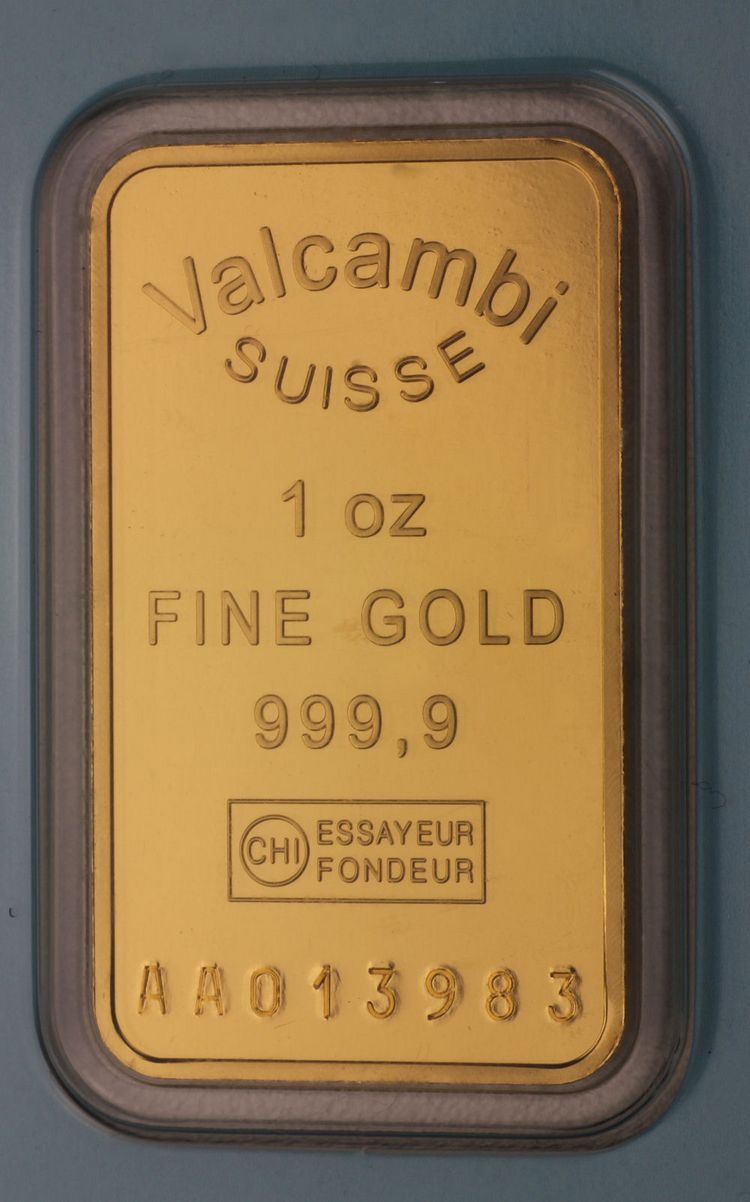 1oz Goldbarren Valcambi 1oz Goldbarren Valcambi