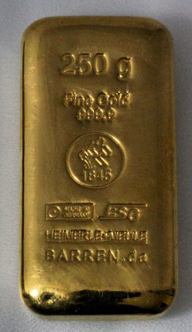 250g Goldbarren