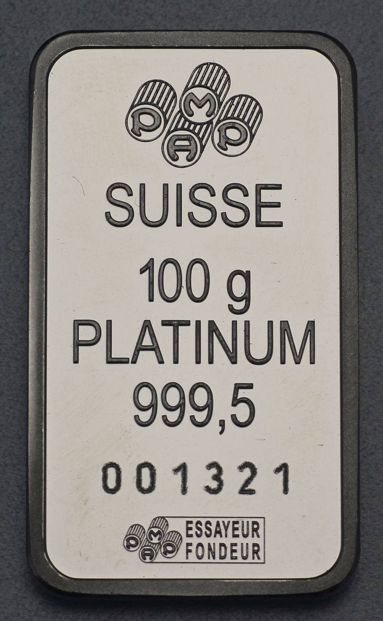 100g Platinum Barren PAMP 100g Platinum Barren PAMP