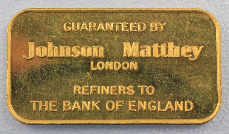 20g Goldbarren Bank of England by Johnson Matthey