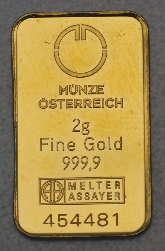 2g Barren Münze Österreich