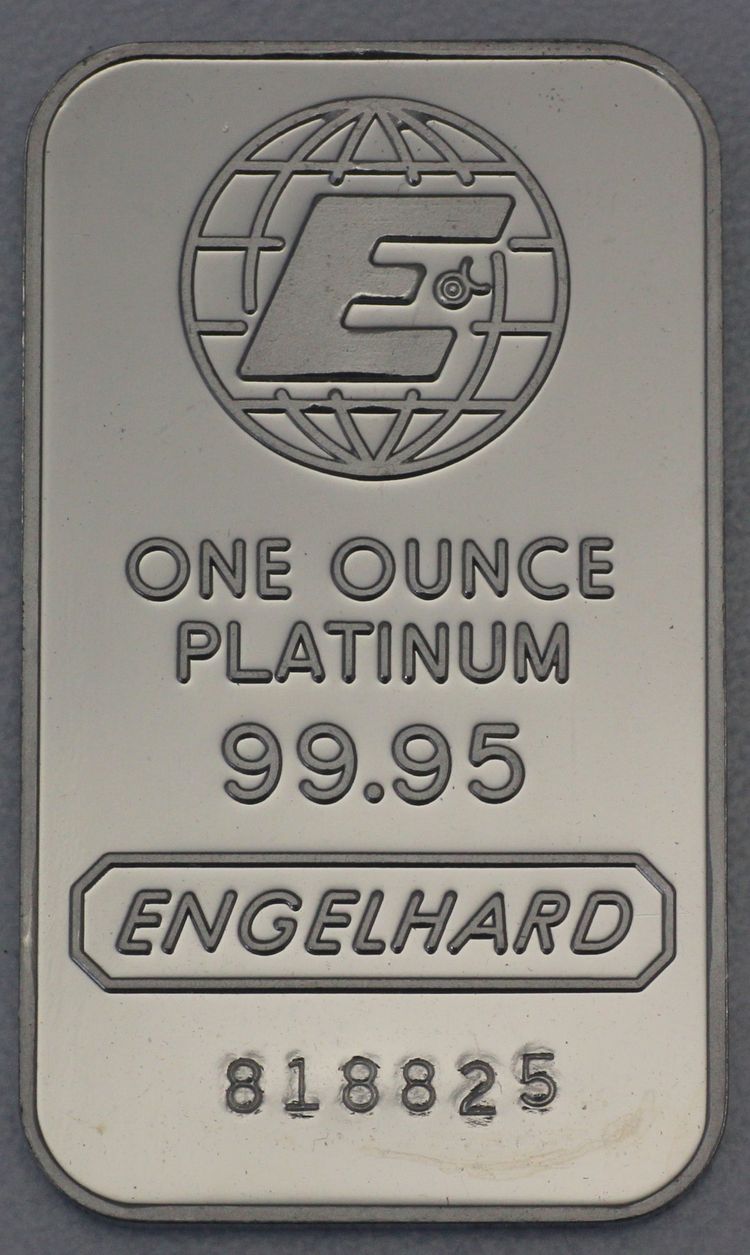 1oz Platinbarren Engelhard