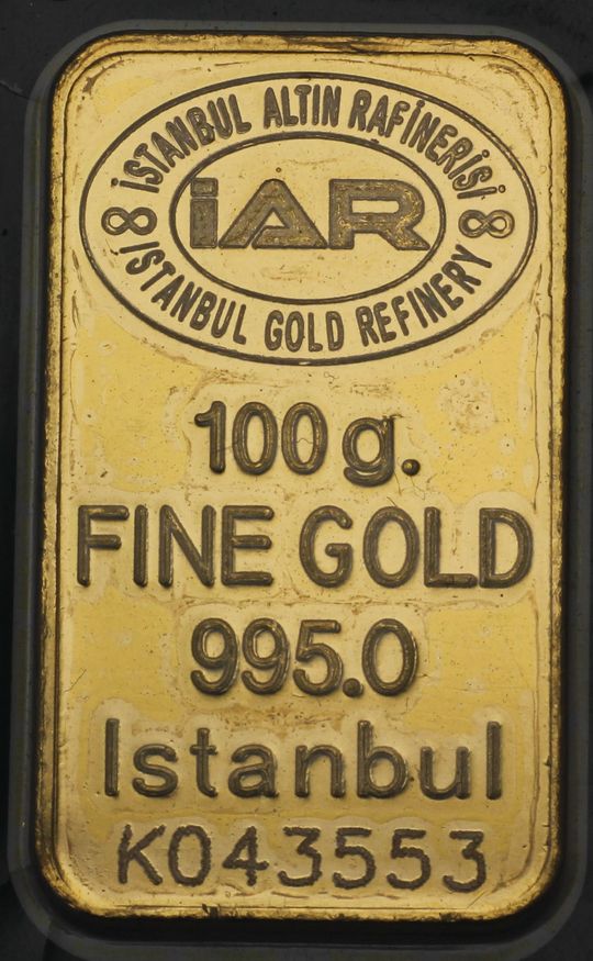 100g Goldbarren IAR Türkei 995