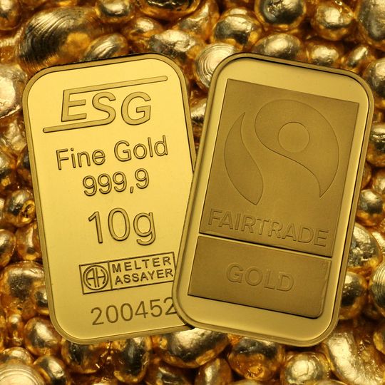 ESG Edelmetall-Handel Goldbarren