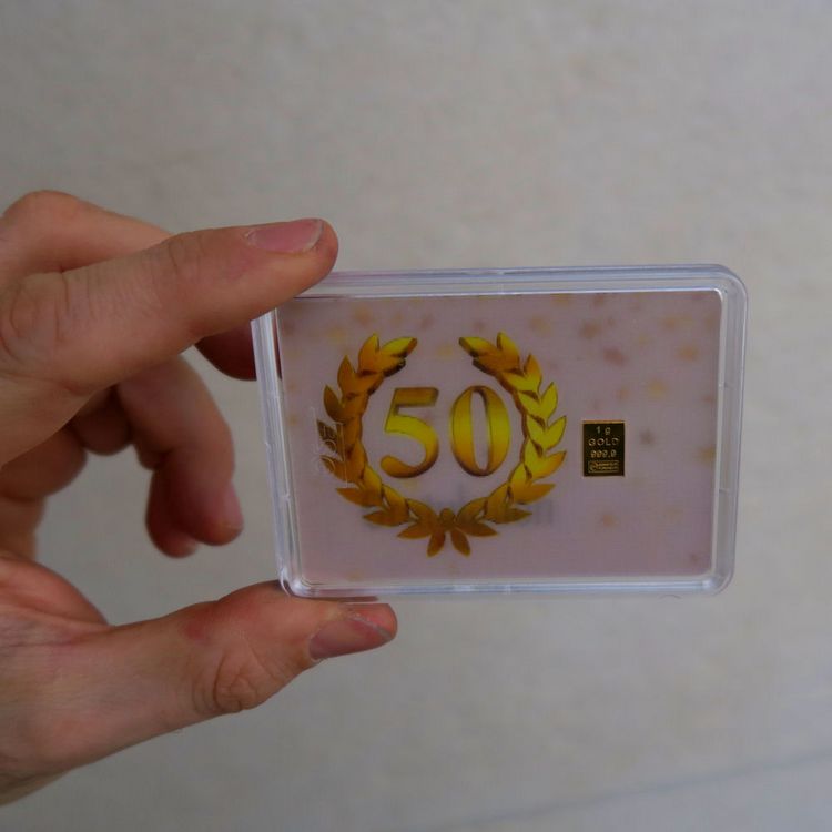 Gold zum 50 Jährigen Jubiläum Gold zum 50 Jährigen Jubiläum
