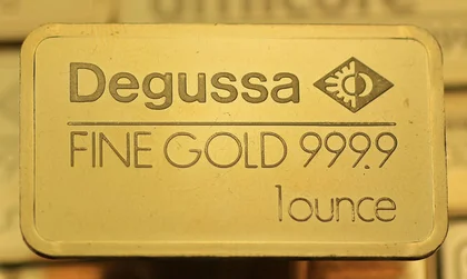1oz Degussa Goldbarren