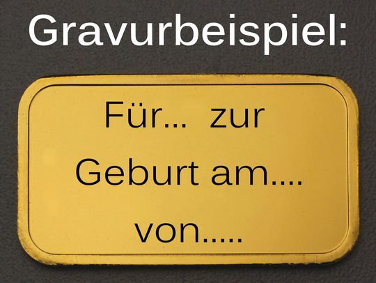 Barren als Geschenk zur Geburt gravieren lassen