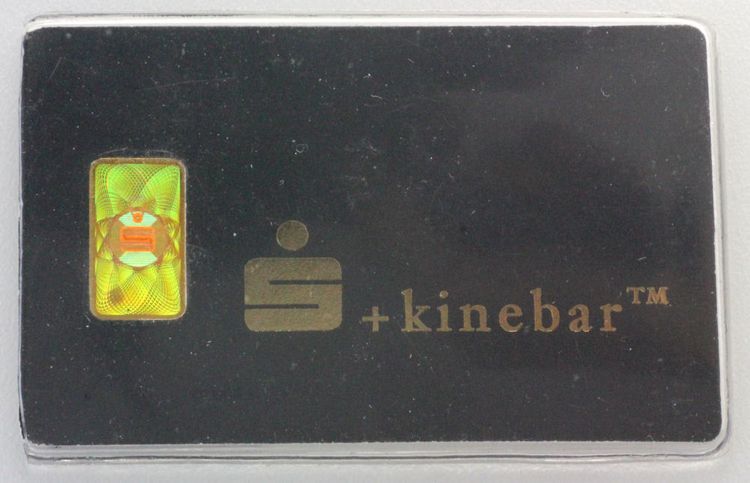 1g Goldbarren Sparkasse Kinebar