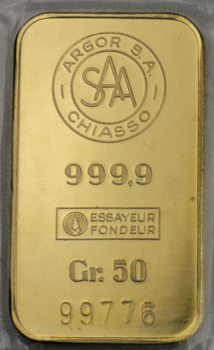 50g Gold Argor Chiasso 50g Gold Argor Chiasso