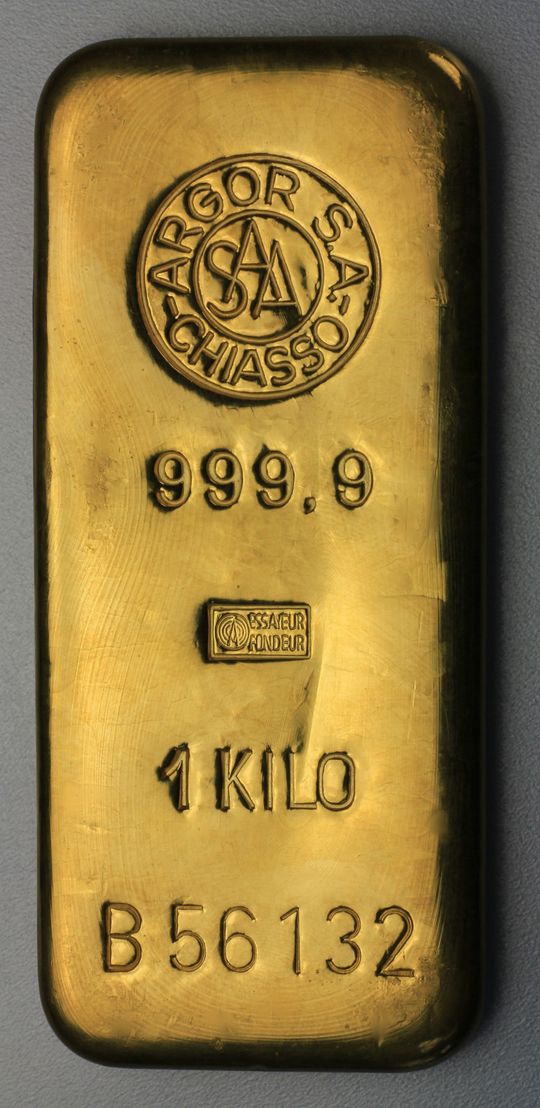 1kg Goldbarren von Argor