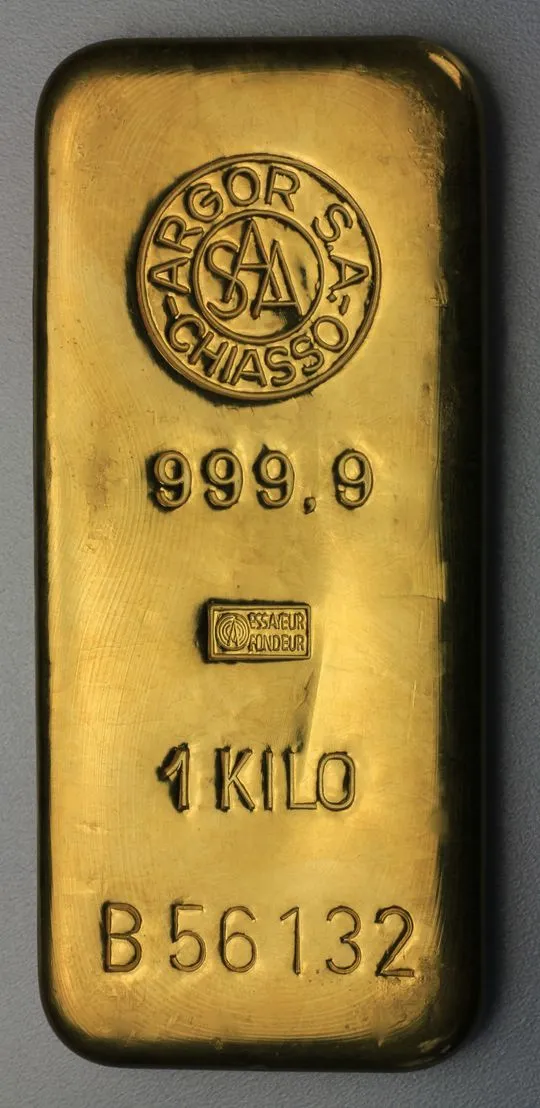 1kg Goldbarren von Argor