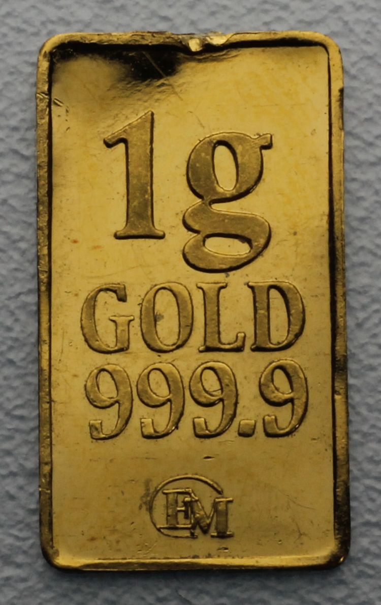 1g Gold 999,9