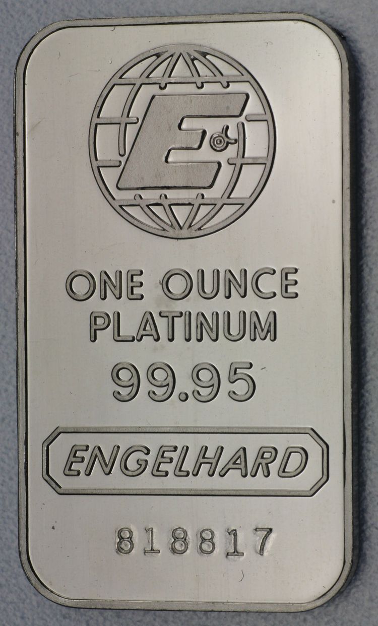 Engelhard Platinbarren