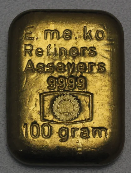 E.me.ko Refiners Goldbarren 100g
