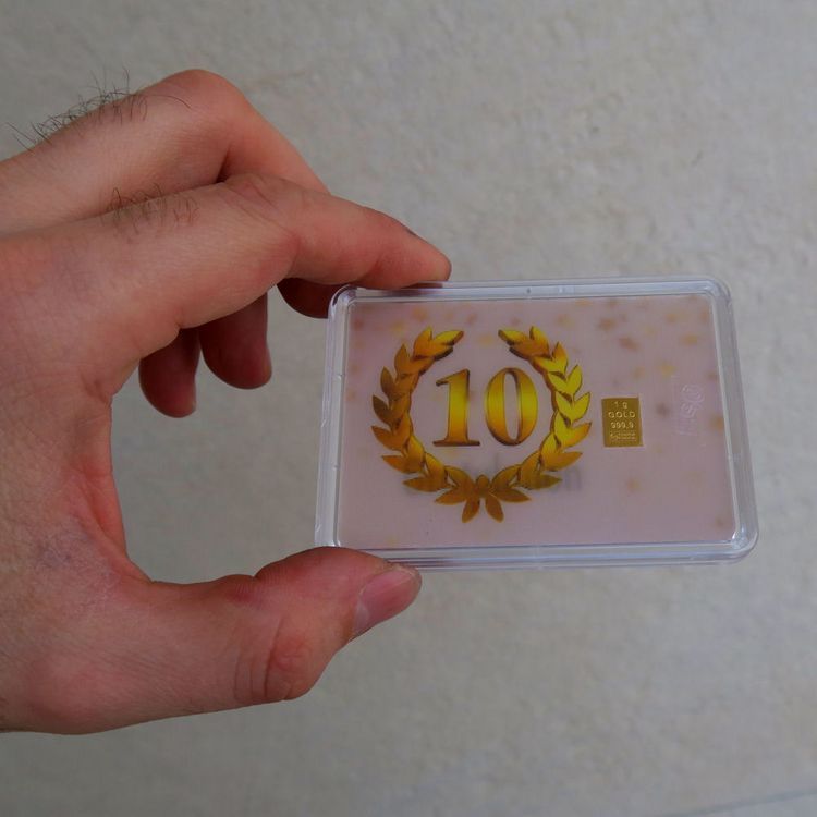 Gold zum 10 Jährigen Jubiläum Gold zum 10 Jährigen Jubiläum