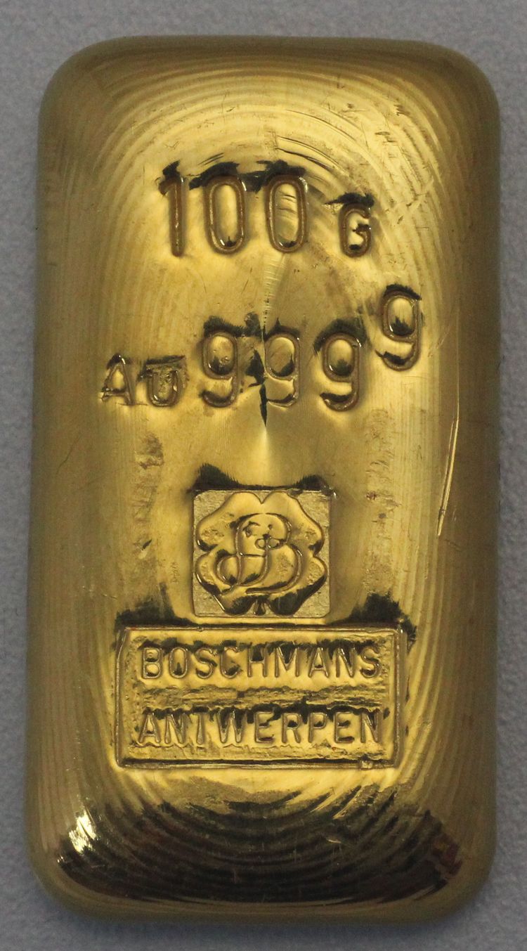 100g Goldbarren Boschmans Antwerpen 100g Goldbarren Boschmans Antwerpen