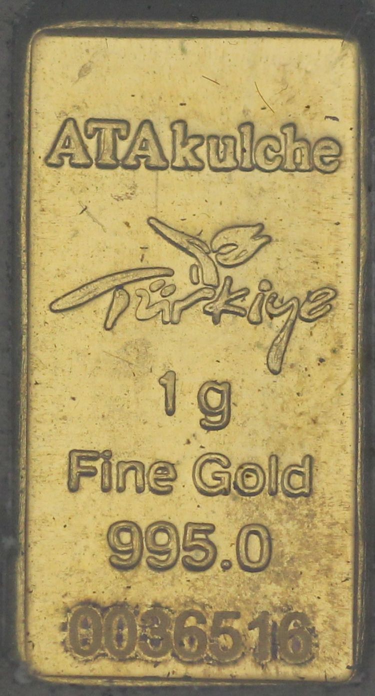 1g Türkiye ATAkulche Barren Gold