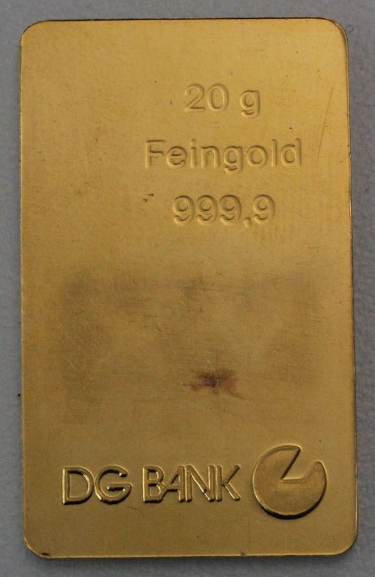 20g Goldbarren DG-Bank