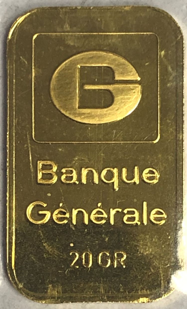 20g Goldbarren Banque Generale