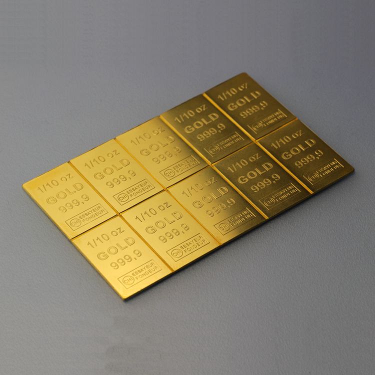 Gold Unzentafel