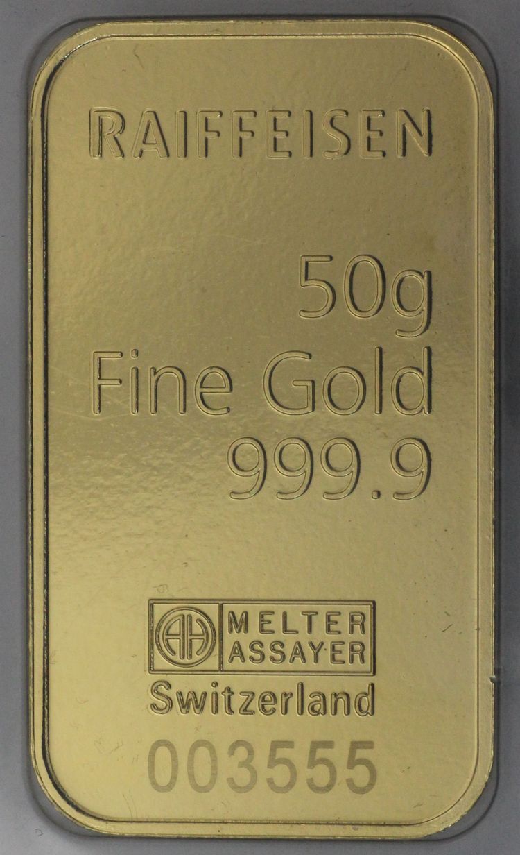 50g Goldbarren Raiffeisen