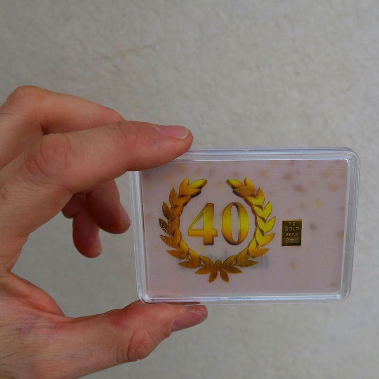Gold zum 40 Jährigen Jubiläum Gold zum 40 Jährigen Jubiläum