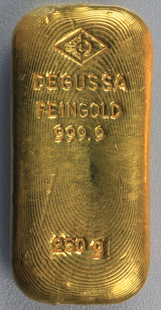 Degussa Goldbarren