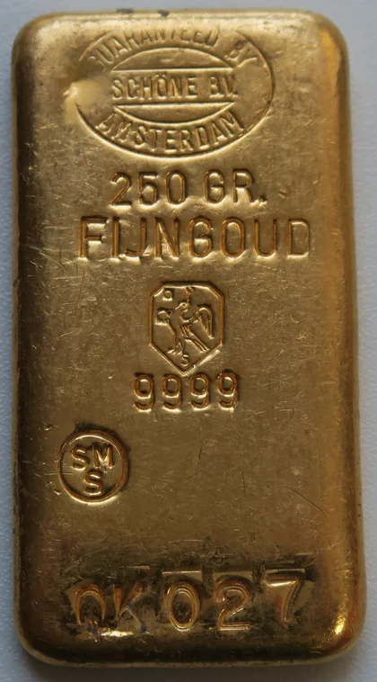 250g Goldbarren Schöne Amsterdam