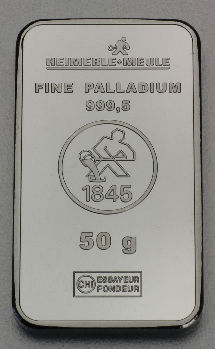 50g Palladium BARREN.de (Valcambi / Heimerle + Meule)