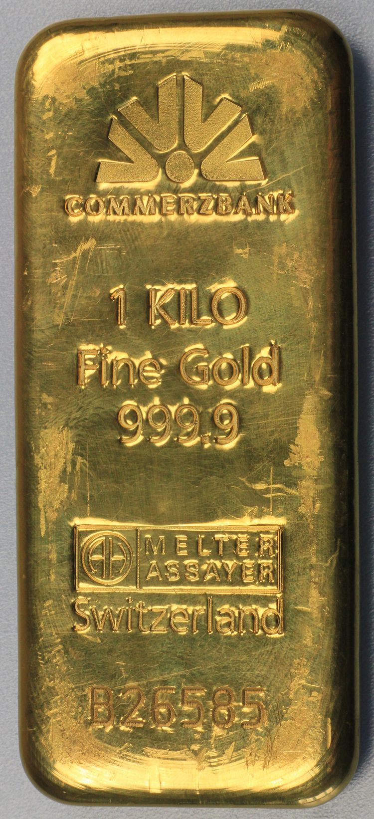 1000g Goldbarren der Commerzbank