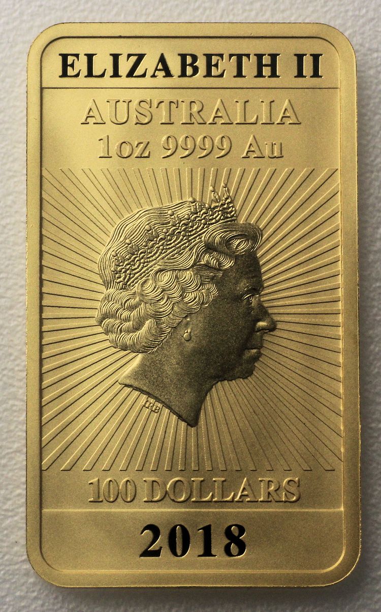1oz Goldbarren Perth Mint Lunar 2018