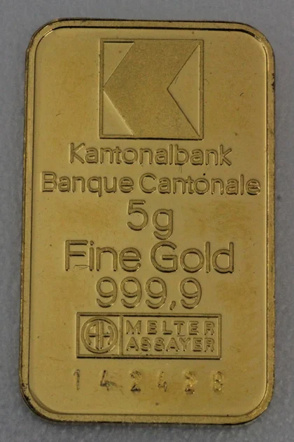 5g Goldbarren Kantonalbank