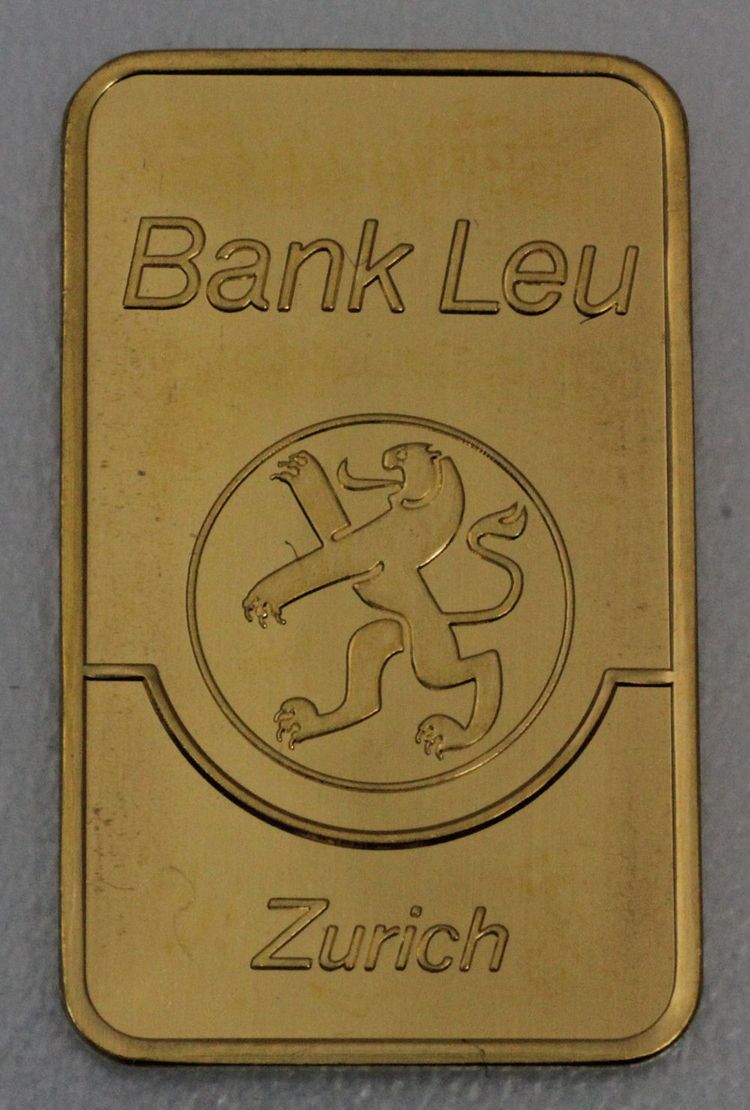 Bank Leu Goldbarren