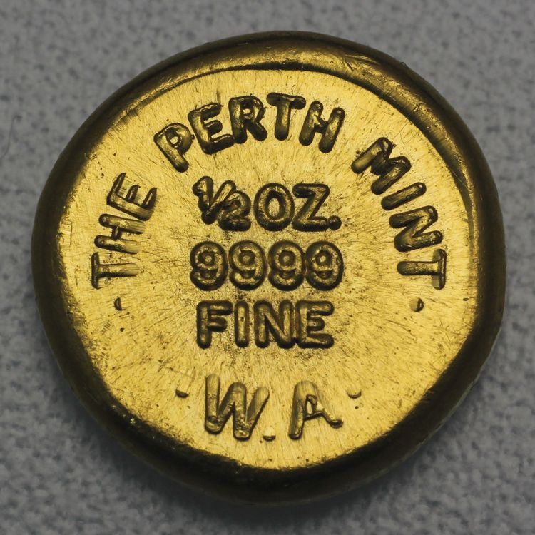 1/2oz Rundbarren der Perth Minth