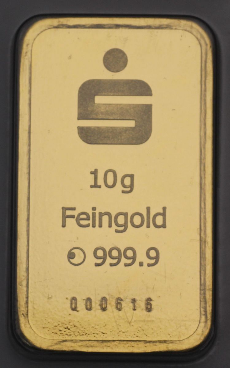 10g Sparkassen Goldbarren (Agosi) 10g Sparkassen Goldbarren (Agosi)