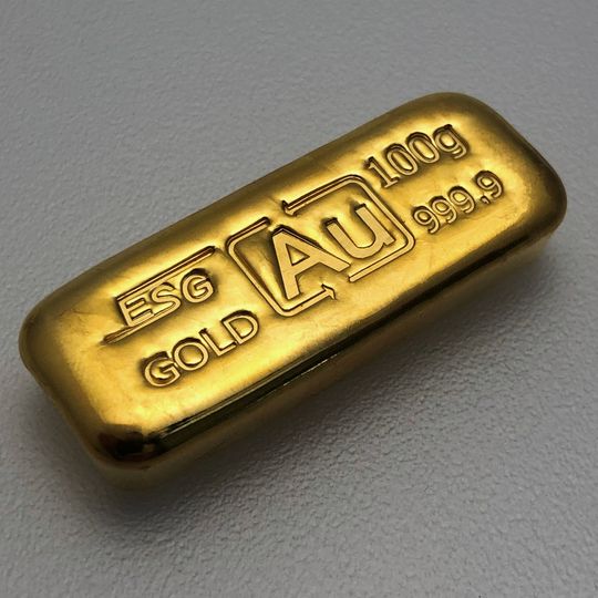 100g Gold-Barren